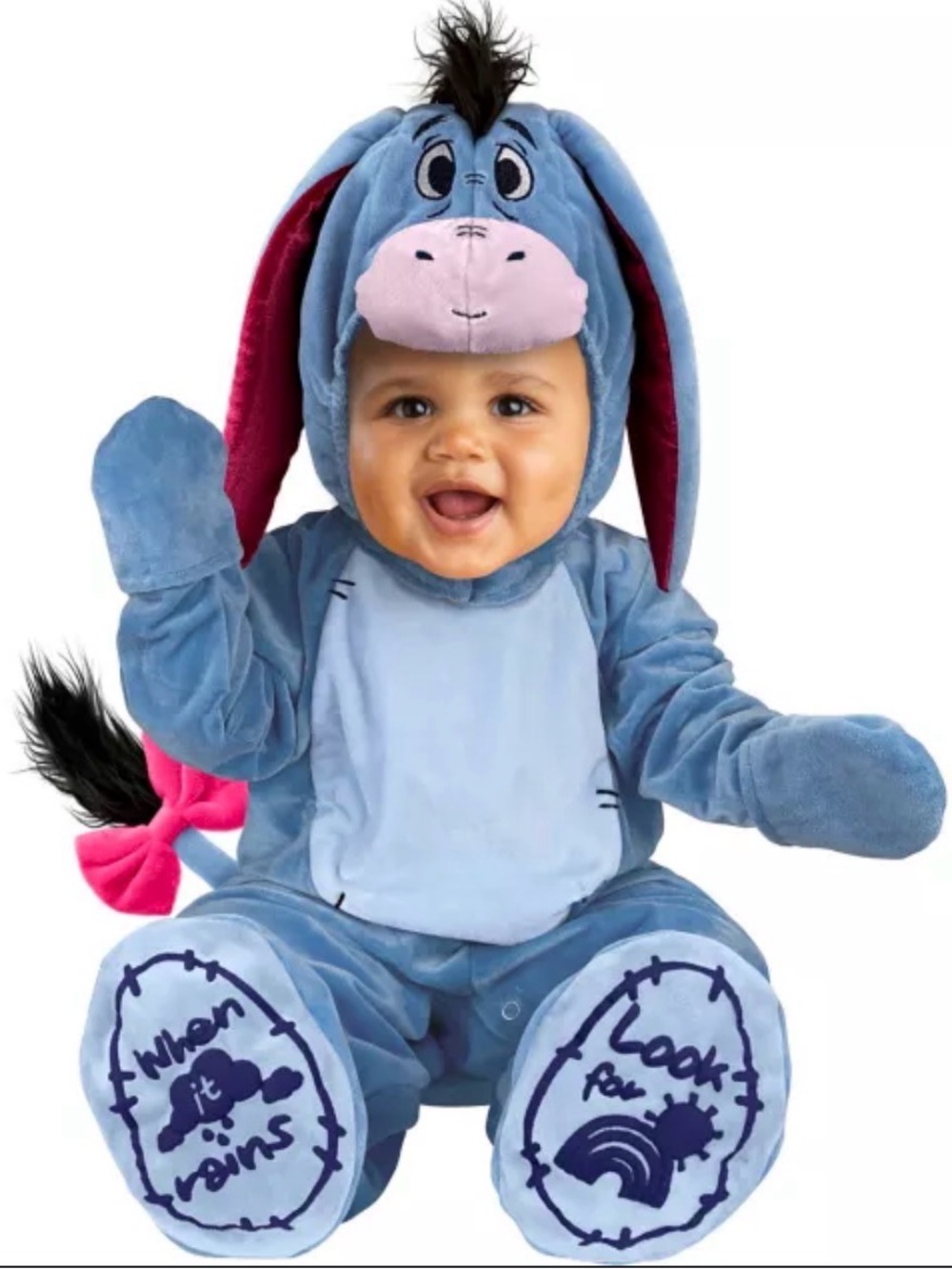 Disney Baby Eeyore Costume (Winnie the Pooh), Size 0-6 Months, GUC